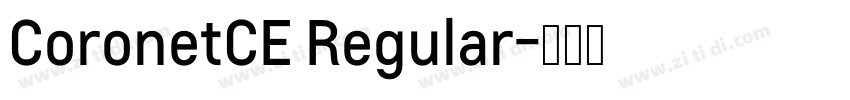 CoronetCE Regular字体转换